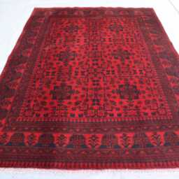5x7 Ft Afghan Bukhara Handmade Geometric Genuine Rug, Khal Mohammedi Area Turkmen Oriental Living Room D??cor Carpet - thumbnail 2