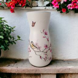 Pretty Blossom Flower Vase, Cherry Blossom, Gifts For Her, Mothers Day, Nan, Decorative Home Decor - thumbnail 1
