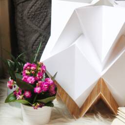 Origami Table Lamp in Paper - thumbnail 3