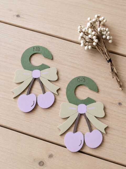 Closet Dividers Newborn To 5T, Nursery Organizer , Cherry Themed Double Sided - image 1