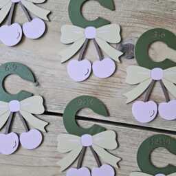 Closet Dividers Newborn To 5T, Nursery Organizer , Cherry Themed Double Sided - thumbnail 3