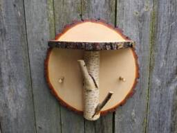 Wooden Rack, Key Holder, Rustic Wood Shelf