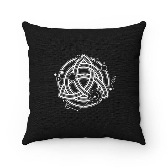Triquetra - Spun Polyester Square Pillow - image 1