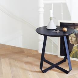 Side Table - Shunan Puikdesign Table Furniture Interior Wood Steel Coffee Living Room - thumbnail 3