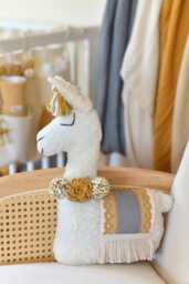 Llama Decor Pillow Boho Baby Room - thumbnail 1