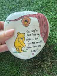 Handmade Winnie The Pooh Quote Stone Missing You Gift Memorial - thumbnail 1