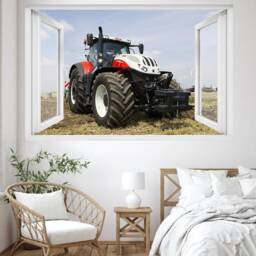 Agriculture Powerful Modern Tractor Wall Sticker Decal Mural Poster Decor 713 - thumbnail 2