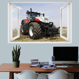 Agriculture Powerful Modern Tractor Wall Sticker Decal Mural Poster Decor 713