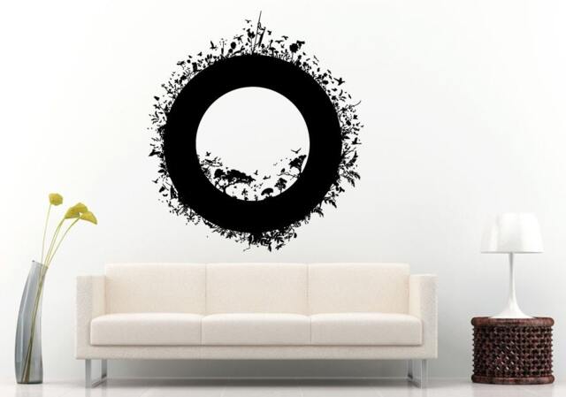 Zen Circle Symbol Nature Yoga Peace & Balance Namaste Wall Decal Vinyl Sticker Mural Room Decor L671 - image 1
