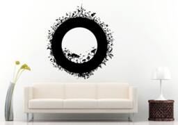 Zen Circle Symbol Nature Yoga Peace & Balance Namaste Wall Decal Vinyl Sticker Mural Room Decor L671