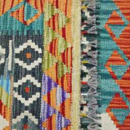Classic Rug, Handmade Artisan Afghan Turkish Scandinavian Navajo Bohemian Wool Flatweave Multicolour Kilim Rug 163x95 cm - thumbnail 3