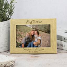 Best Friend Photograph Frame, Personalised Photo Frame For Bestie, Thank You Gift, Bridesmaid Present, Friends Since Picture 4x6 - thumbnail 4