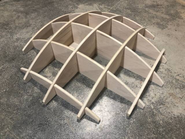 Modular Paintable Wooden Wall Shelf, Sphere Bookcase, Hanging Geometric Office Furniture, Spring Clean - image 1