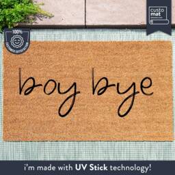 Boy Bye Funny Ariana Grande Lyric Doormat - Eternal Sunshine Door Mat Music Lover Welcome Rug Celebrity Style Custom - thumbnail 1