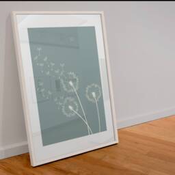 Dandelion Wall Art Set Of 2 Prints, Minimalist Botanical Decor, Seed Art, Nature Scandinavian Decor - thumbnail 3