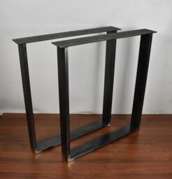 Metal Dine Table Legs - 2 Legs, Legs, Dining Table, Desk Desk, Steel Industrial - thumbnail 1