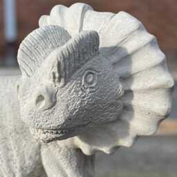 Concrete Dinosaur Statue Realistic Reptile Figurine Stone Jurassic Animal Ornament Prehistoric Sculpture Outdoor Dino Lovers Gift - thumbnail 3