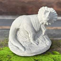 Concrete Dinosaur Statue Realistic Reptile Figurine Stone Jurassic Animal Ornament Prehistoric Sculpture Outdoor Dino Lovers Gift - thumbnail 1