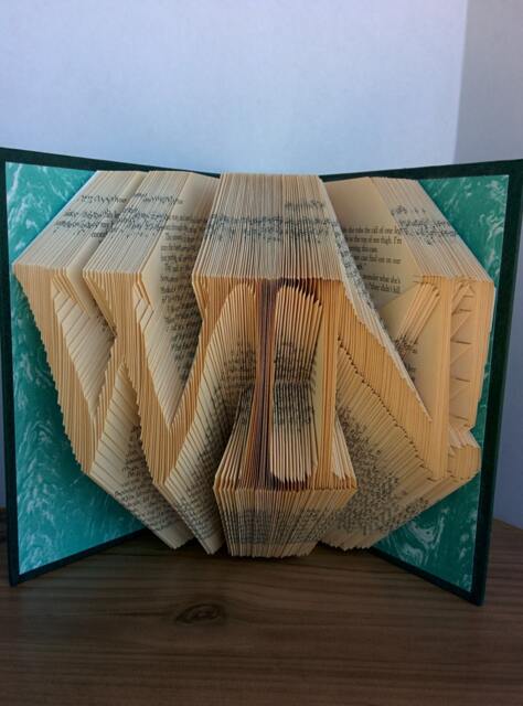 Win - Folded Book Art Fully Customizable. Athelete, Coach, Competition - image 1