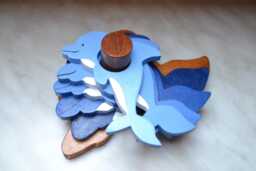 Wooden Game/stacking Educational Dolphins
