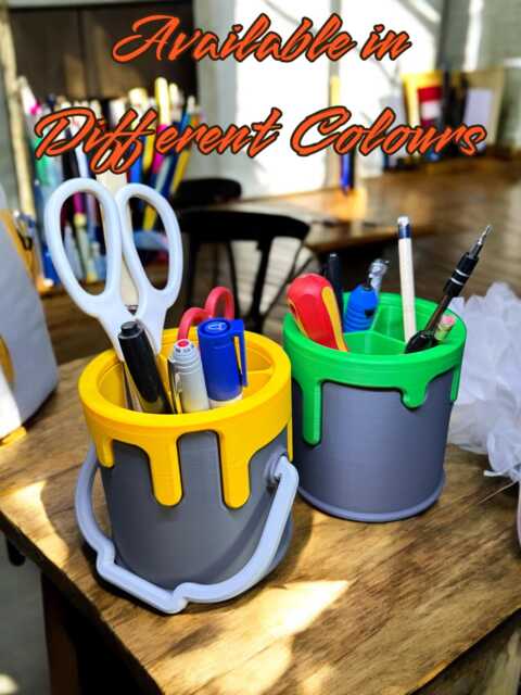 Drippy Paint Desk & Artists Organiser - Available in Multiple Colours Gift Art Studio - image 1