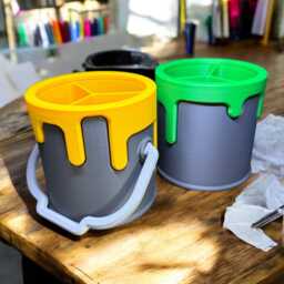 Drippy Paint Desk & Artists Organiser - Available in Multiple Colours Gift Art Studio - thumbnail 2