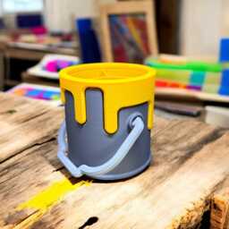 Drippy Paint Desk & Artists Organiser - Available in Multiple Colours Gift Art Studio - thumbnail 4