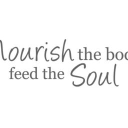 Kitchen Wall Decal - Nourish The Body Feed The Soul Vinyl Quote Wd0199 - thumbnail 2