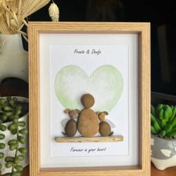 Pebble Art, Pet Memorial, Dog Gift Ideas, Art Dog, Personalised Gift, Animal Memorial - thumbnail 3