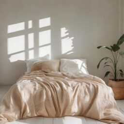 Oat Linen Duvet Cover Soft 1 Medium Weight Cover Breathable Stonewashed Comfort - thumbnail 4