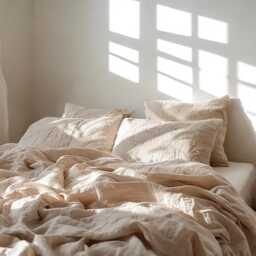 Oat Linen Duvet Cover Soft 1 Medium Weight Cover Breathable Stonewashed Comfort - thumbnail 3