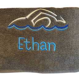 Personalised Swimming, Bath Towel, Sheet, Embroidered Boy, Girl Swimming Children's Pe Gifts, Fast Delivery - thumbnail 3