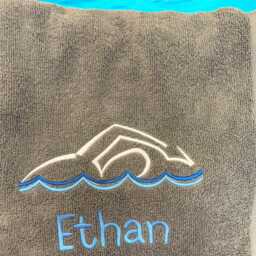 Personalised Swimming, Bath Towel, Sheet, Embroidered Boy, Girl Swimming Children's Pe Gifts, Fast Delivery - thumbnail 2