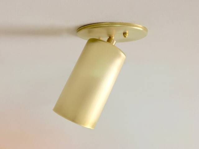 Brass Adjustable Monopoint Ceiling Light - Minimalist Downlight - image 1