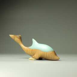 Duo Dolphin Sculpture - 11 - thumbnail 3