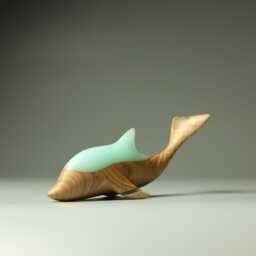 Duo Dolphin Sculpture - 11 - thumbnail 2