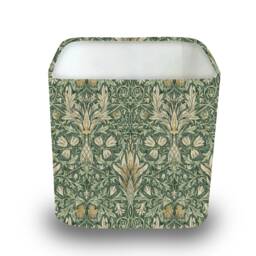 Handmade William Morris Rounded Square Lampshade, Table/Ceiling, Colourful Modern Home Interior Decor, Made in Uk, Honeysuckle Rose - thumbnail 2