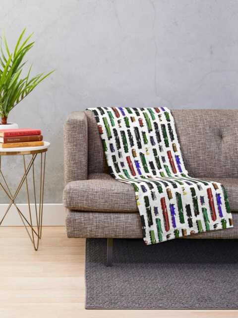 King Size Double Sided Velvet Blanket/Throw With Steam Locos Print - image 1