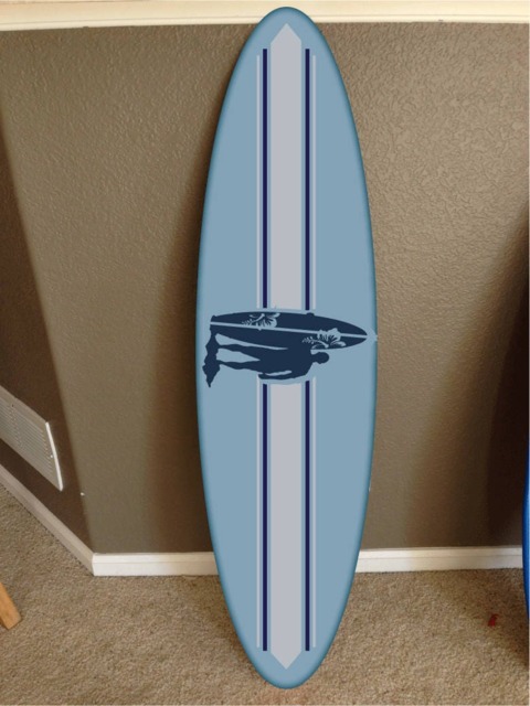 Custom Surfboard Wall Hanging Hawaiian Beach Decor - 48 - image 1