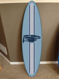 Custom Surfboard Wall Hanging Hawaiian Beach Decor - 48 - thumbnail 1