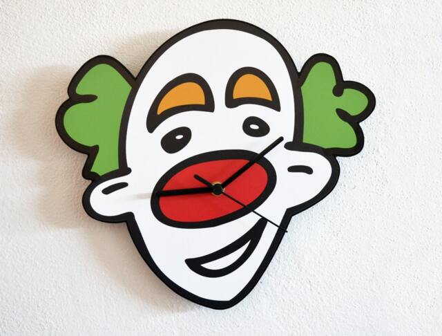 Circus Clown Face - Wall Clock - image 1