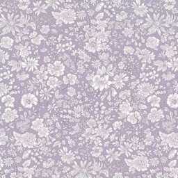 Mauve Floral Fitted Crib Sheet Purple Garden Cotton - thumbnail 4
