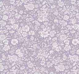 Mauve Floral Fitted Crib Sheet Purple Garden Cotton - thumbnail 1