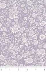 Mauve Floral Fitted Crib Sheet Purple Garden Cotton - thumbnail 2