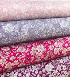 Mauve Floral Fitted Crib Sheet Purple Garden Cotton - thumbnail 3