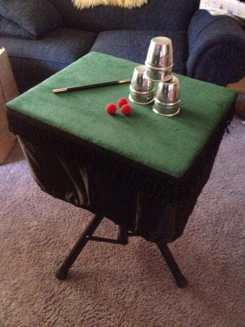 Magic Table With Built in Close Up Pad & Servante - image 1