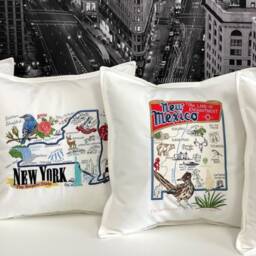 Louisana State Pillow With Feather Insert - thumbnail 4