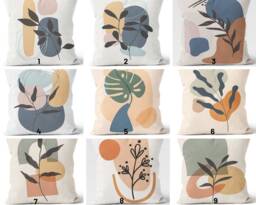Abstract Cushion Cover/Sofa, Patio, Living Room Home & Garden Decoration/Decorative Modern Style Cushion/Abstract Tropical Art Pillow - thumbnail 1