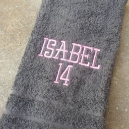 Personalized Embroidered Sweat Towel Sports Name & Number - thumbnail 4