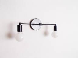 Modern Vanity Wall Sconce - Bathroom Lighting Twin Arm Farmhouse Rustic Living Room Entryway Ul Listed